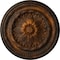 Ekena Millwork Chester Ceiling Medallion (Fits Canopies up to 2 1/4"), Hand-Painted Rust, 15 3/4"OD x 1 7/8"P CM15CHRUS - alternate 1